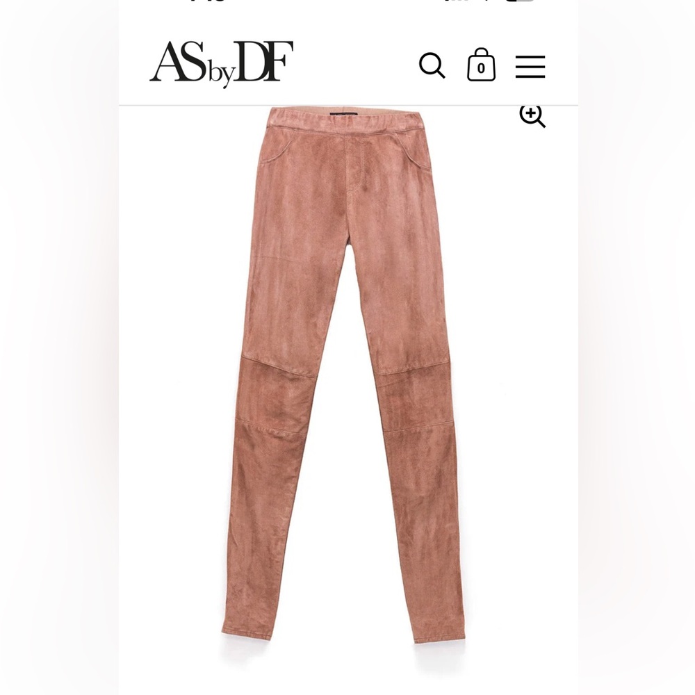 Kiki suede AS by DF Women's Brown Suede Jeggings